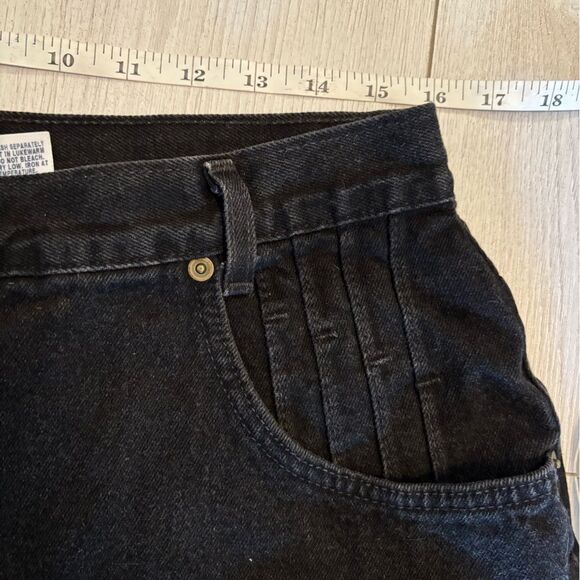 90s vintage French Dressing black high waisted denim shorts - Picture 11 of 11